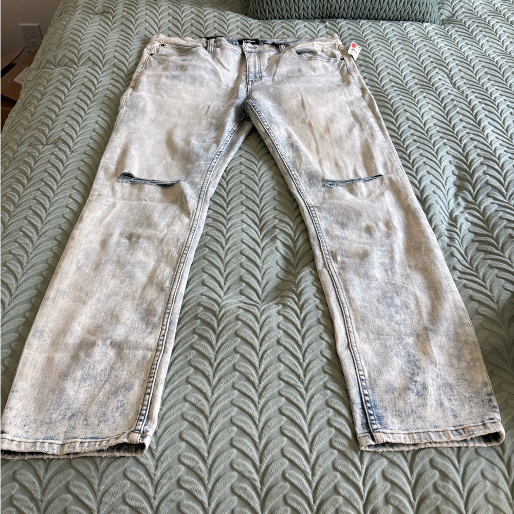 RSQ Men's Light Blue Straight Jeans